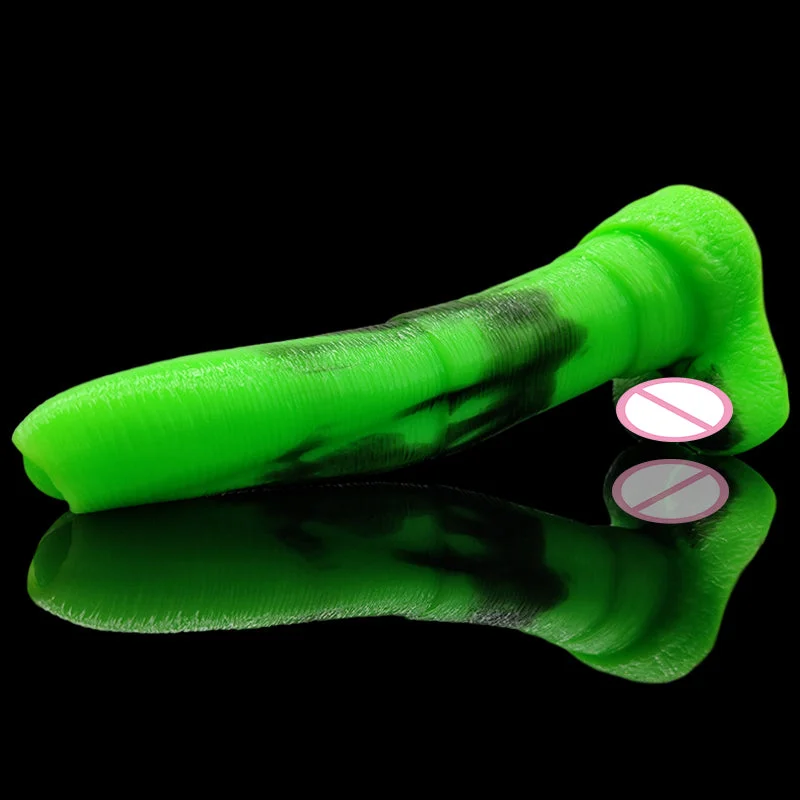 anal toys with small pouch-Colorful Animal Dildo For Anal Elephant Fake Penis