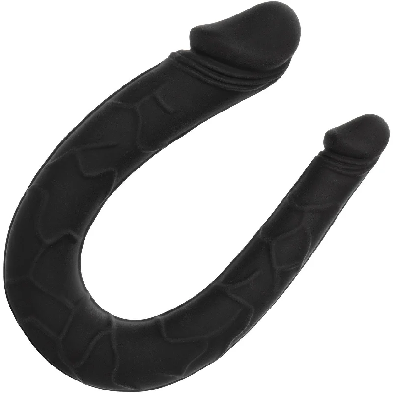 penis-exercise-benefits-myths-Boundless AC/DC Dong Silicone Double Dildo By CalExotics - Black