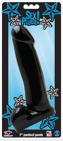 penis-pain-relief-natural-Sex Please Perfect Penis 7-inch - Black