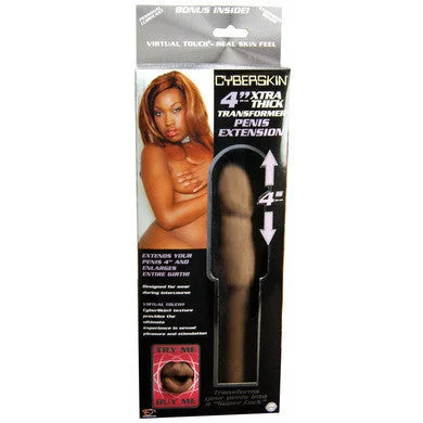 penis-strength-tips-daily-Cyber Skin 4-inch Thick Transformer Penis Extension - Cinnamon