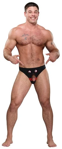 mid-rise boxer briefs-Mr. Nose Bikini - One  Size - Black