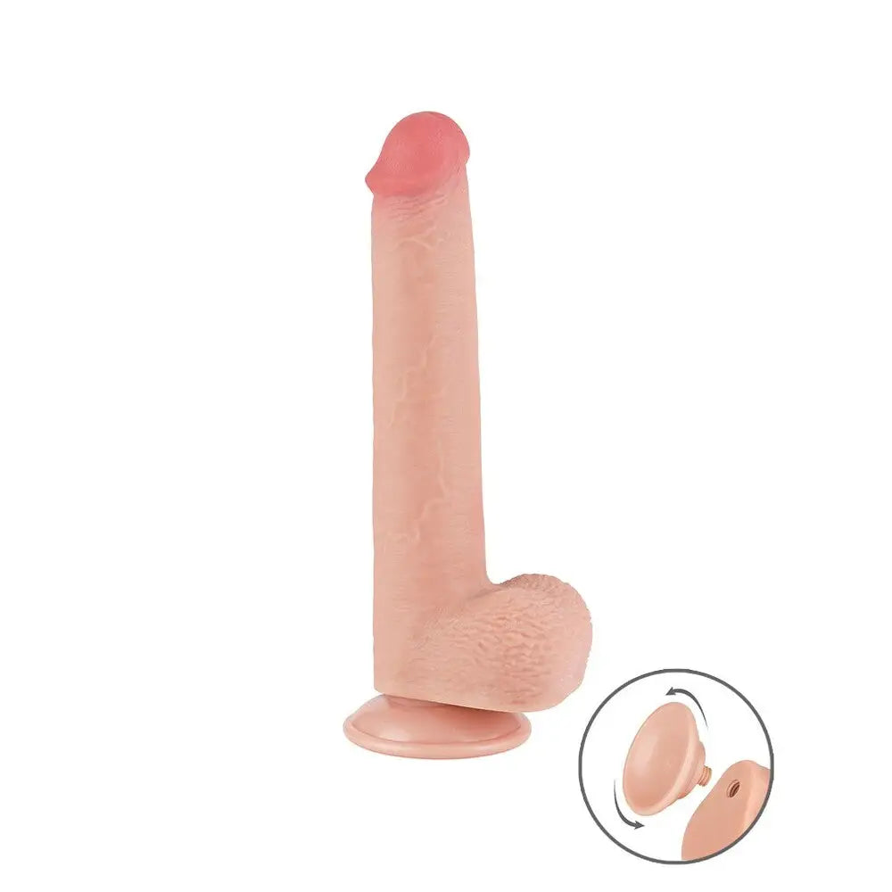 Dildo-stormy-Lovetoy 9-inch Sliding Easy Bend Skin Dildo