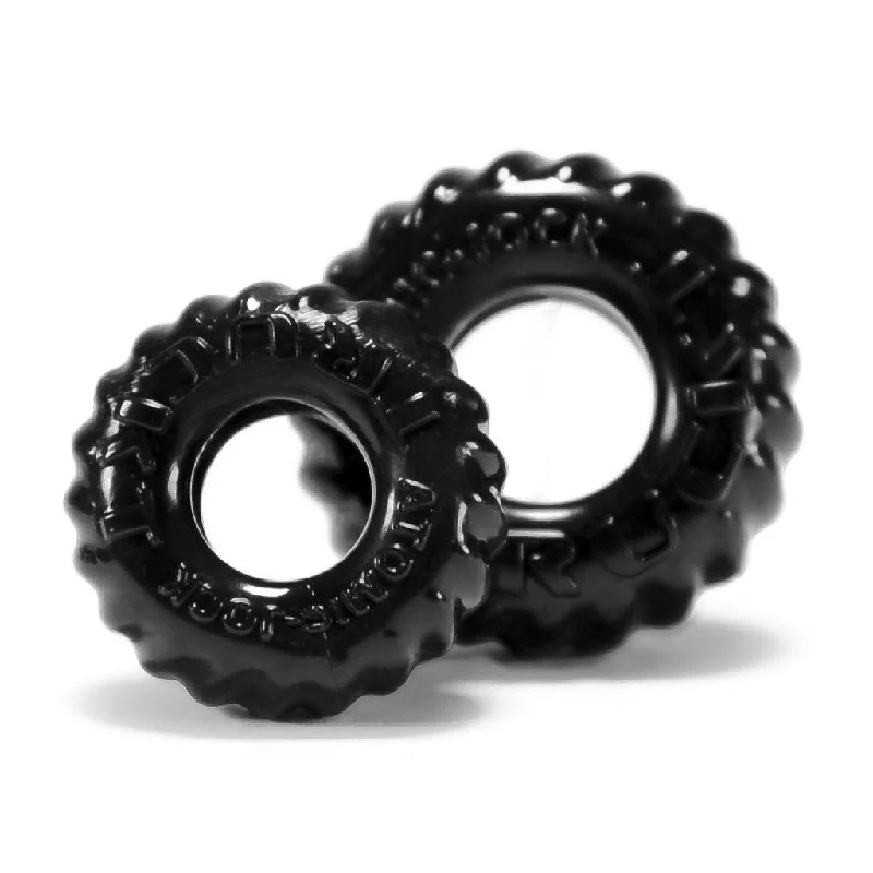 anal toys with bold bliss-Truckt 2 Pc Cockring Set Black