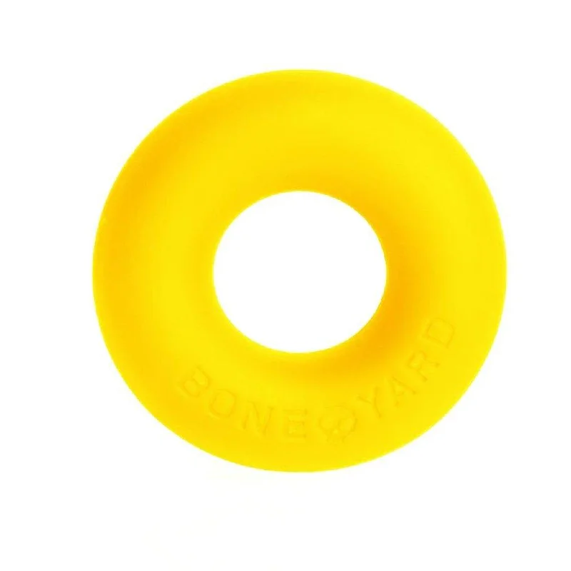 anal toys for intense bliss-Ultimate Silicone Cock Ring Yellow