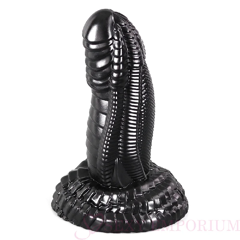 Dildo-stained-THE ALIEN DILDO BLACK 8 INCH