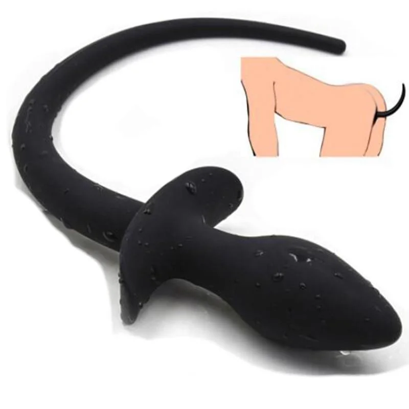 anal toys with quiet operation-Dog Tail Anal Plug